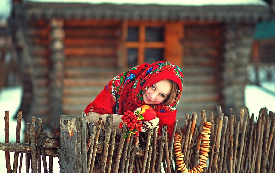 Sexy girl Women in Slavic costumes in Kumamoto