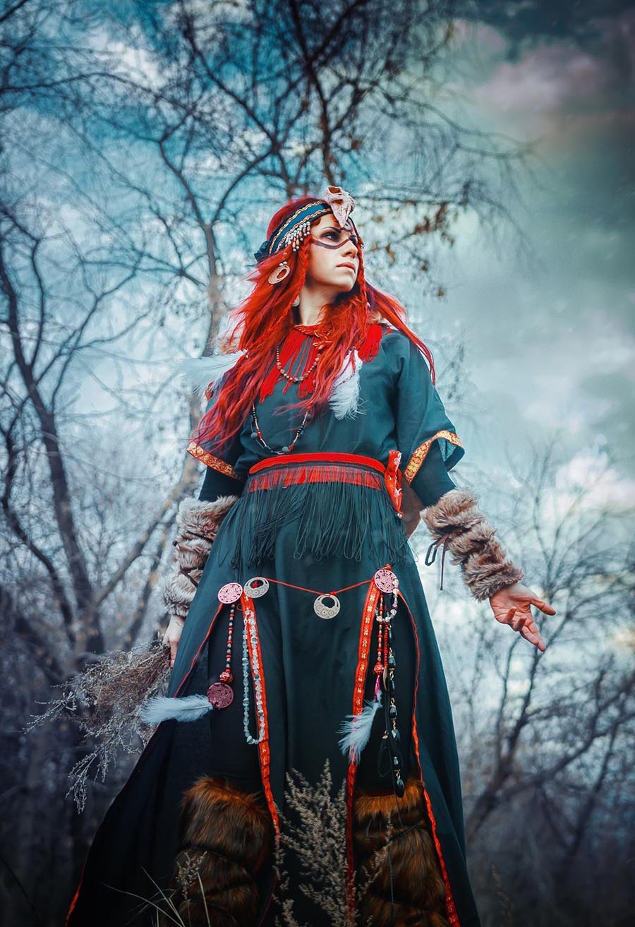 Girls in Slavic costumes underwear in Kumamoto